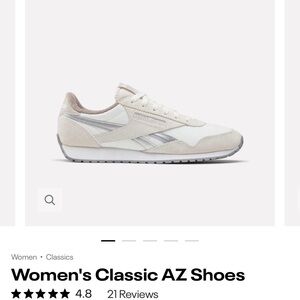 Reebok Women's Classic AZ Sneakers - White and Tan